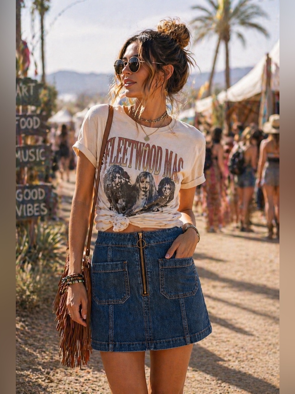 Madewell Denim Mini Skirt with Front Pockets Size 32